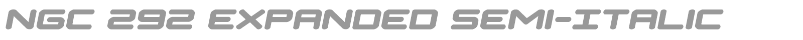 NGC 292 font preview