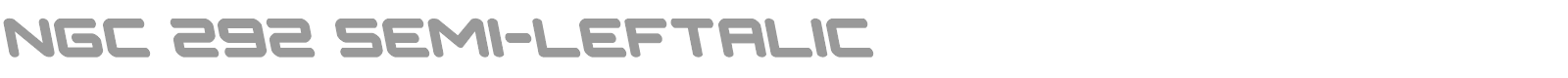NGC 292 font preview