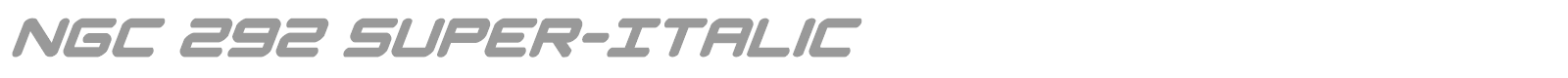 NGC 292 font preview