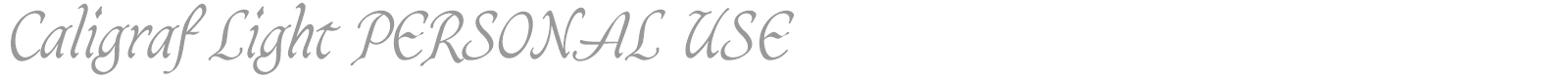 Caligraf font preview