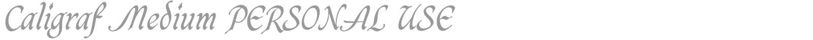 Caligraf font preview
