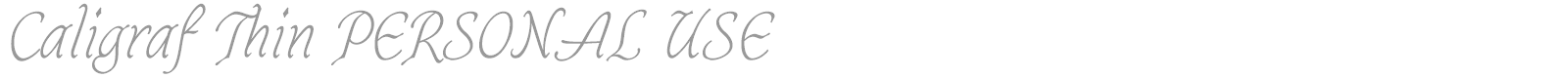 Caligraf font preview