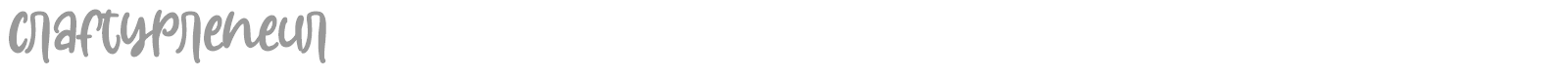 Craftypreneur font preview