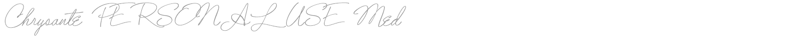 Chrysante font preview