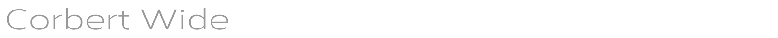 Corbert Wide font preview