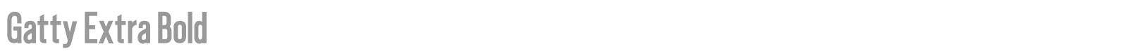 Gatty font preview