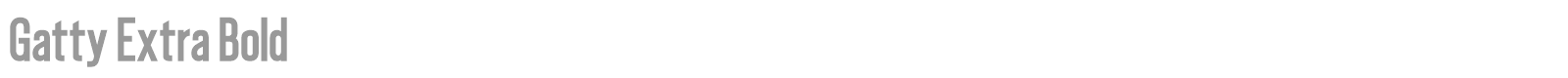 Gatty font preview