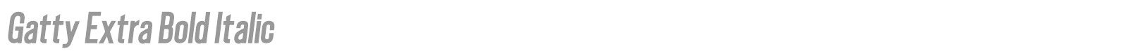 Gatty font preview