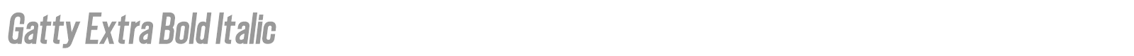 Gatty font preview