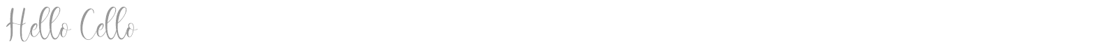 Hello Cello font preview