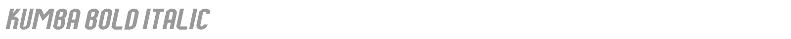 Kumba font preview