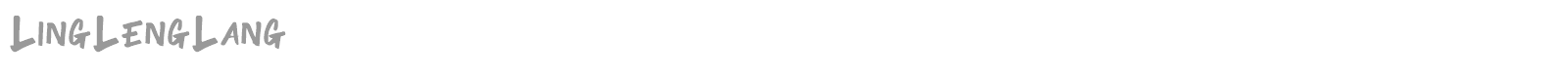 LingLengLang font preview
