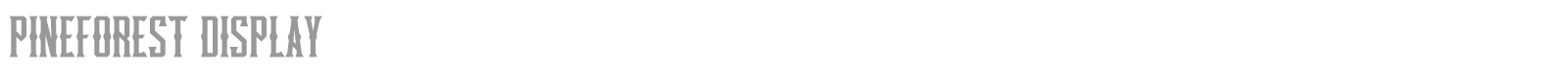 Pineforest font preview