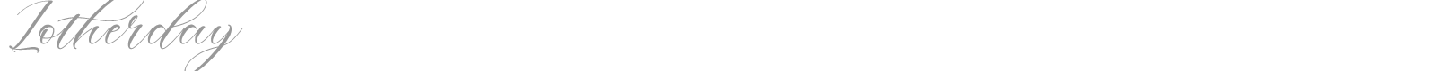 Lotherday font preview