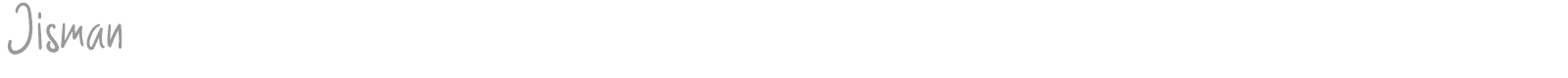 Jisman font preview