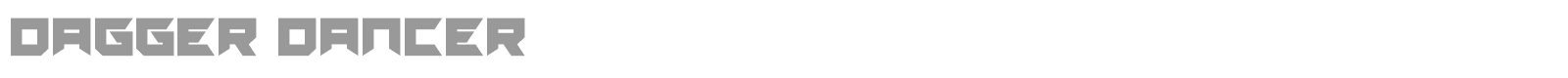 Dagger Dancer font preview
