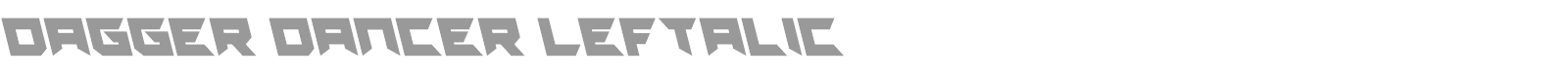 Dagger Dancer font preview