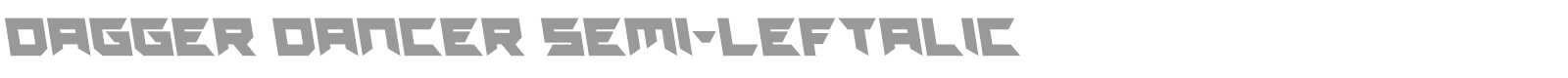 Dagger Dancer font preview