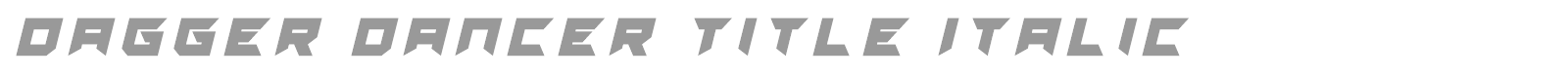 Dagger Dancer font preview