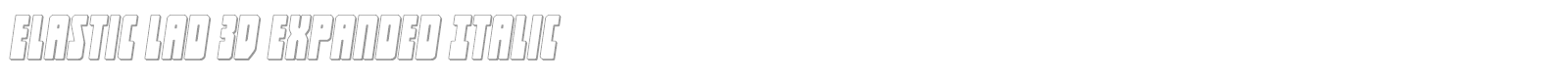 Elastic Lad font preview