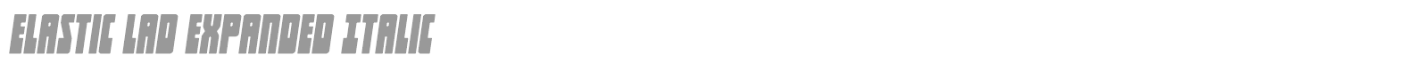 Elastic Lad font preview