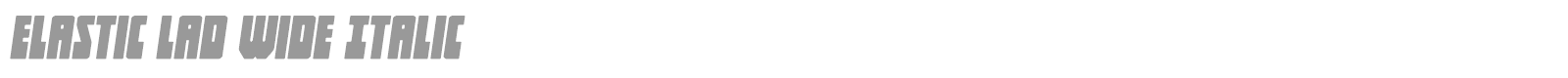Elastic Lad font preview