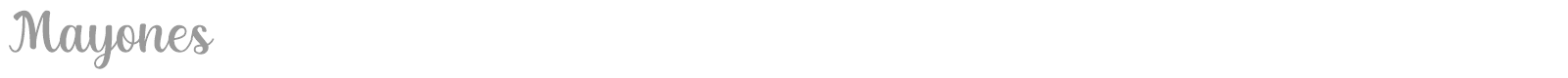 Mayones font preview