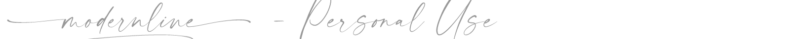 Modernline font preview