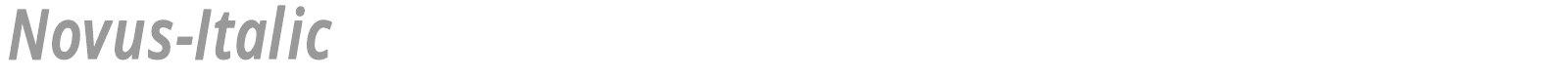 Novus font preview