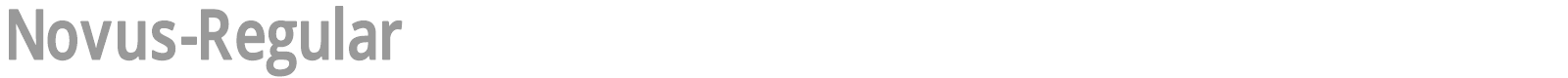 Novus font preview