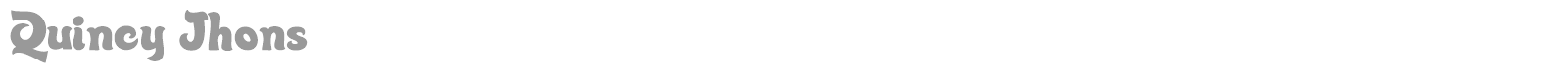 Quincy Jhons font preview