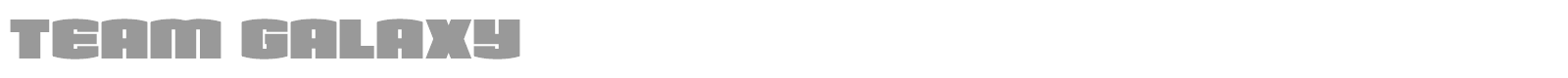 Team Galaxy font preview