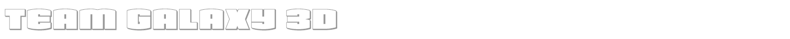 Team Galaxy font preview