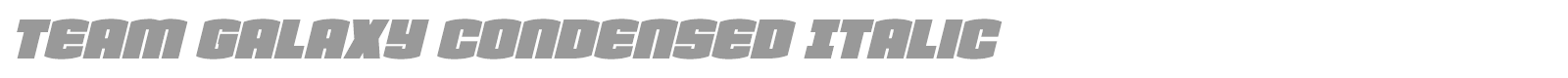 Team Galaxy font preview