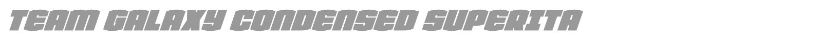 Team Galaxy font preview