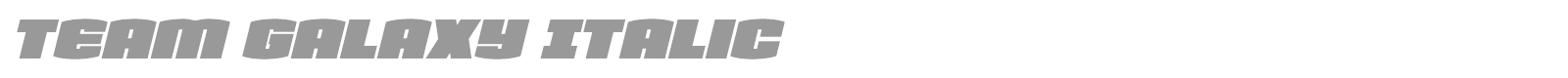 Team Galaxy font preview