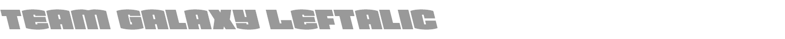 Team Galaxy font preview