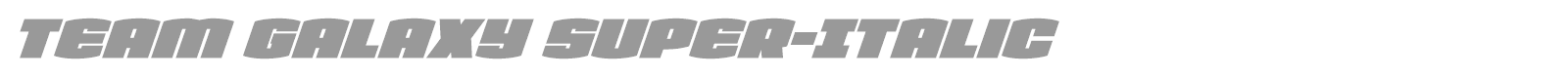 Team Galaxy font preview