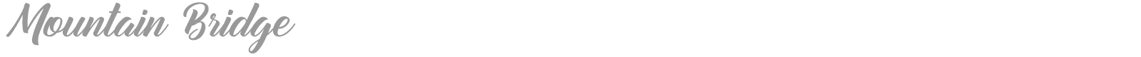 Mountain Bridge font preview