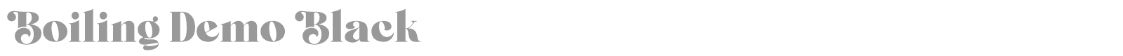 Boiling font preview