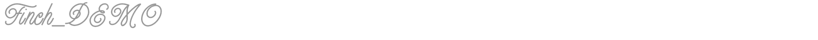 Finch font preview