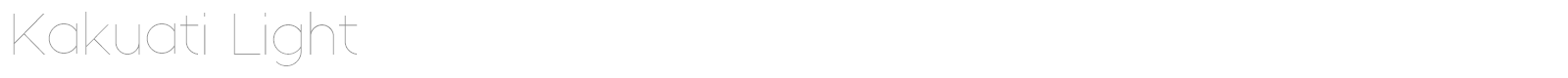 Kakuati font preview