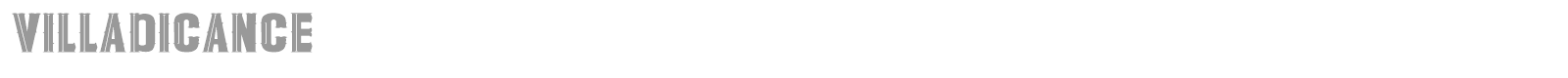 Villadicance font preview