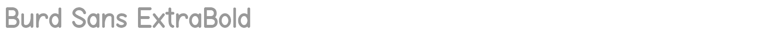 Burd Sans font preview