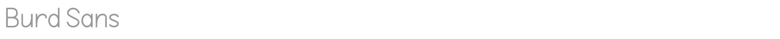 Burd Sans font preview