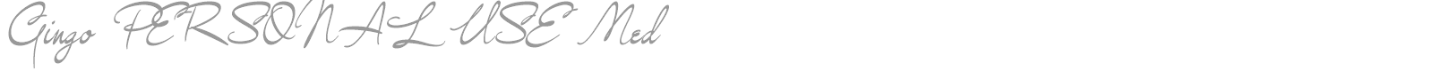 Gingo font preview