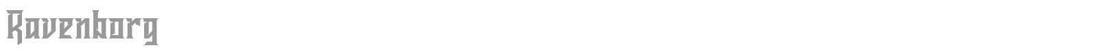 Ravenborg font preview