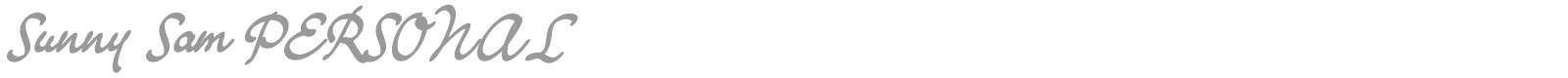 Sunny Sam font preview