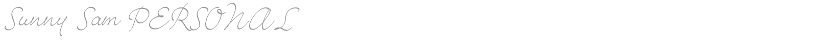 Sunny Sam font preview