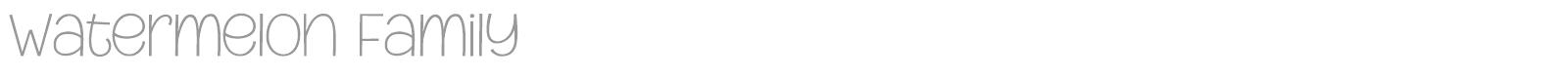 Watermelon Family font preview